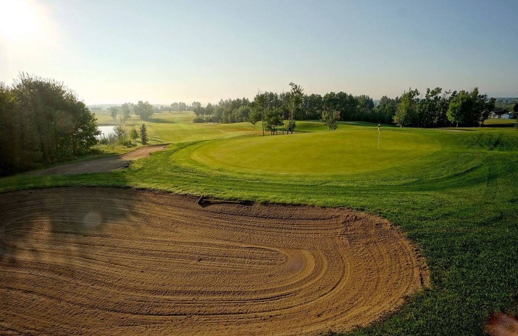 Bunker on golf course